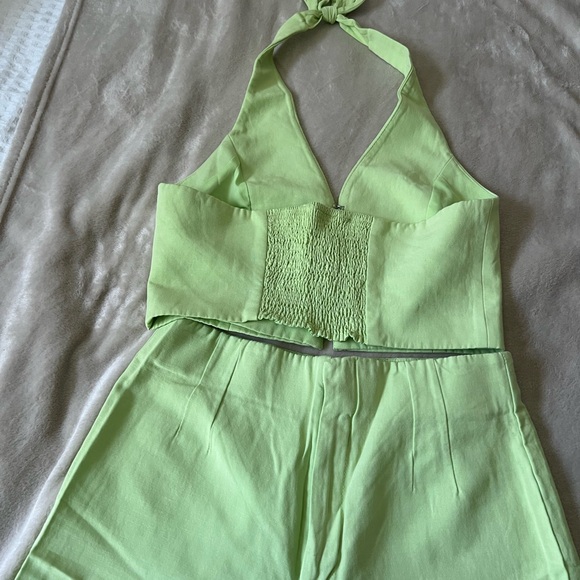 Zara Lime Green Crop Top - Picture 4 of 6